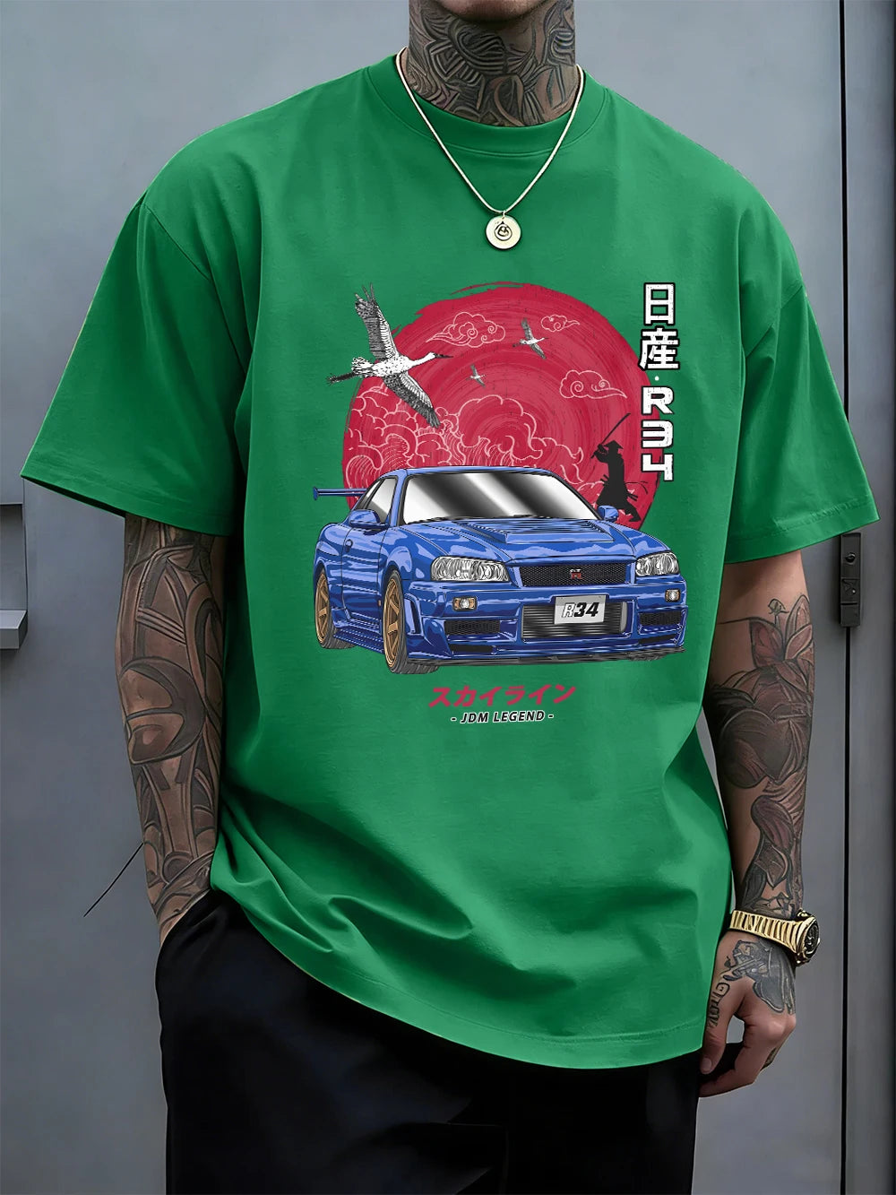 SkylineR34 Oversized T-Shirt | JDM Graphic Tee | JDM Yard – JDM YARD CO